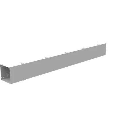 6X60X6 Hinge Cover Wireway UL Listed Type 1 Steel No Knockouts ANSI 61 Gray