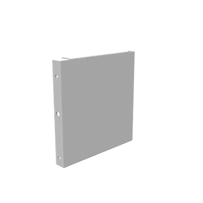 Wireway End 6x6 Screw Cover ANSI 61 Gray Steel No Knockouts