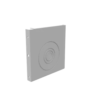 Wireway End 6x6 Screw Cover Hinge Cover ANSI 61 Gray Steel Knockouts