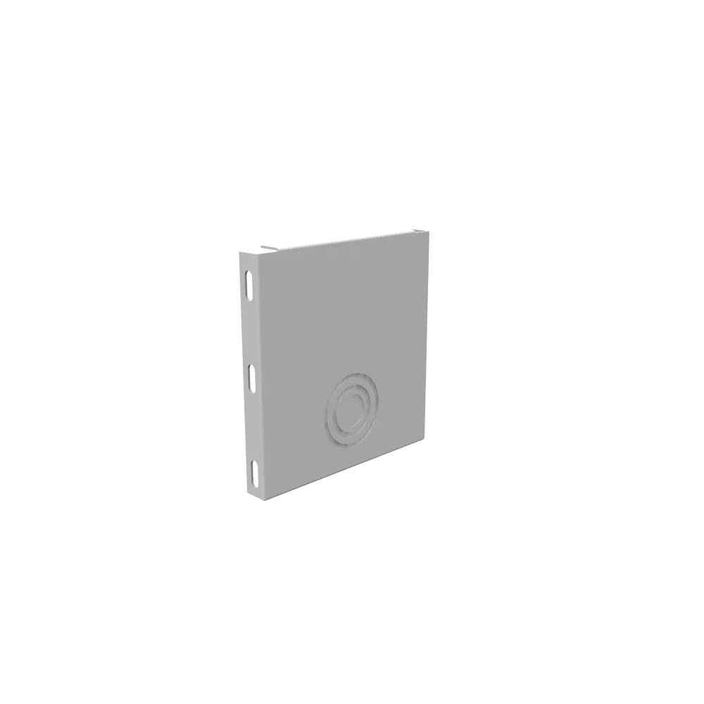 Tapa final universal ducto cuadrado 6x6 tapa atornillada gris ANSI 61 acero troqueles universales