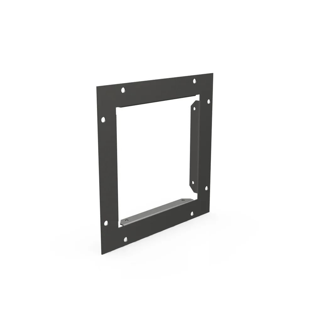 Wireway End Flange 6x6 Screw Cover ANSI 61 Gray Steel No Knockouts