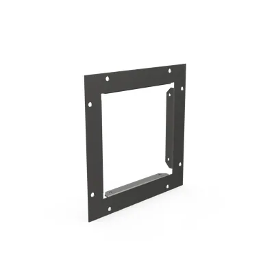 Wireway End Flange 6x6 Screw Cover ANSI 61 Gray Steel No Knockouts