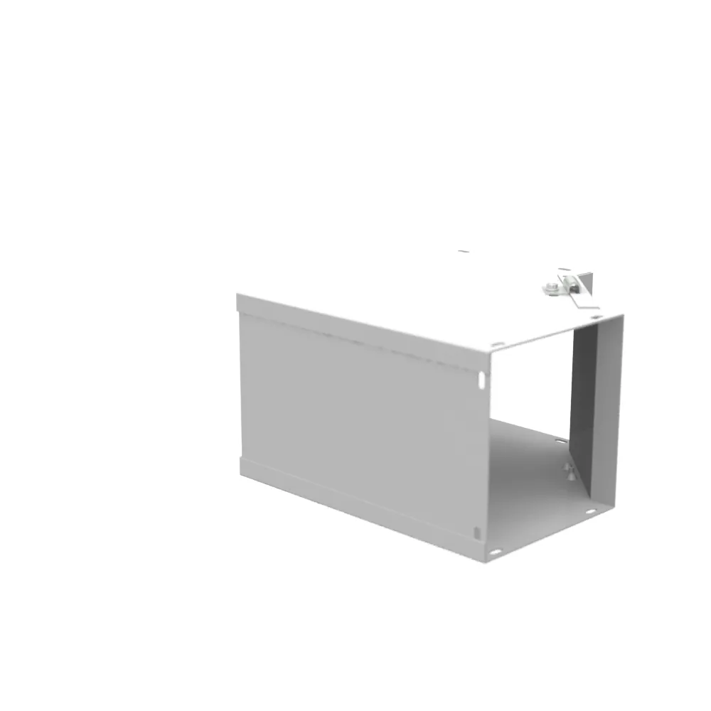Wireway Elbow 90 for Hinge Wireway Inside Opening Type 1 6x6 Hinge Cover ANSI 61 Gray Steel No Knockouts