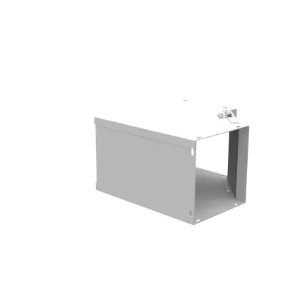 Wireway Elbow 90 for Hinge Wireway Inside Opening Type 1 6x6 Hinge Cover ANSI 61 Gray Steel No Knockouts