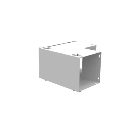 10.438x6x10.438 Wireway Elbow 90 for Hinge Wireway Outside Opening ANSI 61 Gray Steel