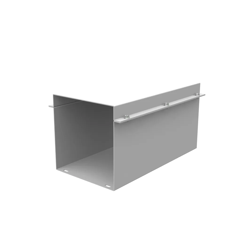 6.188x6.125x12 Ducto Cuadrado Acoplamiento Telescópico Sin Troqueles Gris ANSI 61 Acero
