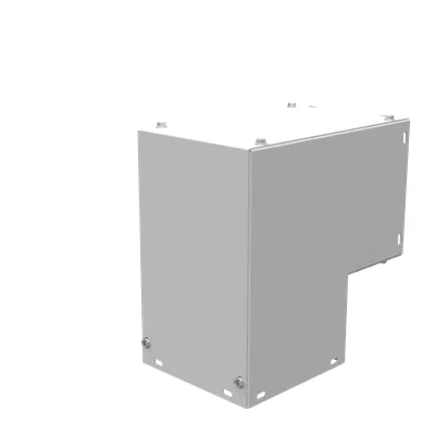 Wireway Elbow 90 Side Access Type 1 6x6 Screw Cover ANSI 61 Gray Steel No Knockouts