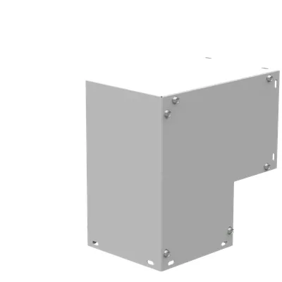 Wireway Elbow 90 Top Access Type 1 6x6 Screw Cover ANSI 61 Gray Steel No Knockouts