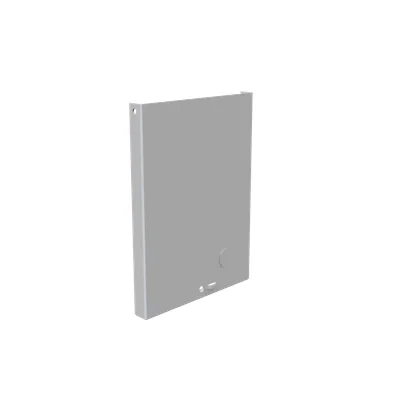 Front Cover Type 3R Non-UL Listed 6x8 Screw Cover ANSI 61 Gray Steel