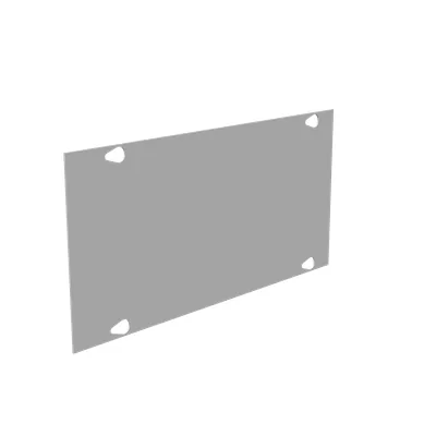 Wireway Cover Type 1 6x12 Screw Cover ANSI 61 Gray Steel Replacement Cover No Knockouts