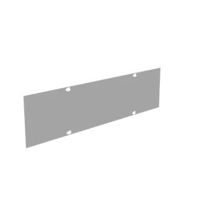 Wireway Cover Type 1 6x24 Screw Cover ANSI 61 Gray Steel Replacement Cover No Knockouts
