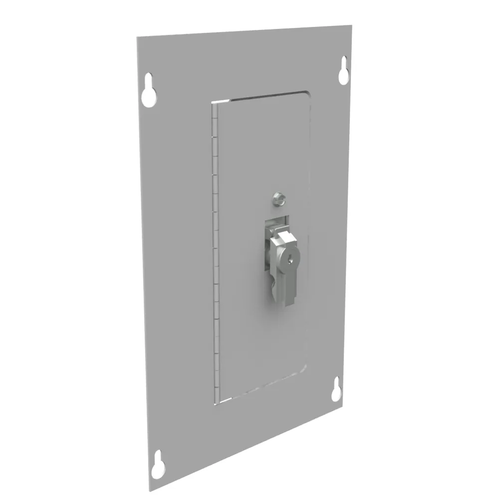 Surface Mount Cover Type 1 8x12 Screw Cover ANSI 61 Gray Steel Hinged Door Keylocking Slam Latch