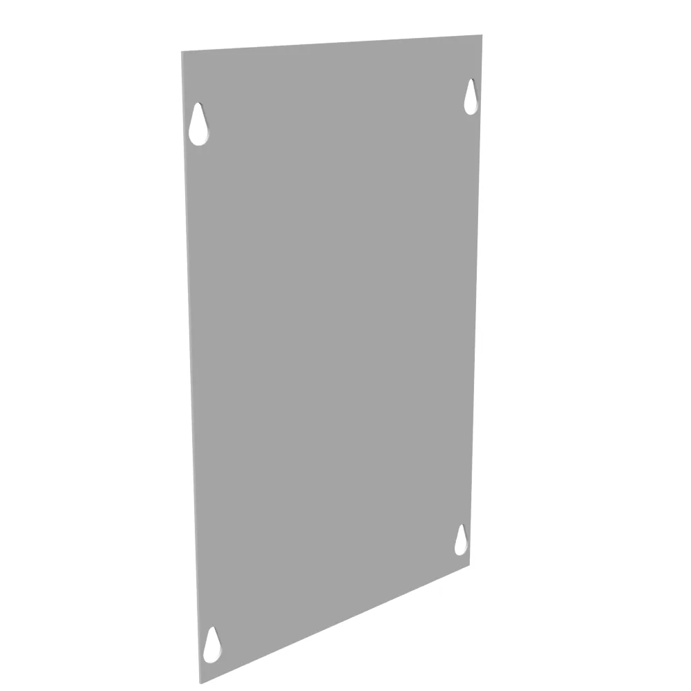 Tapa Frontal Tipo 1 18x12 Tapa Atornillada Acero Gris ANSI 61