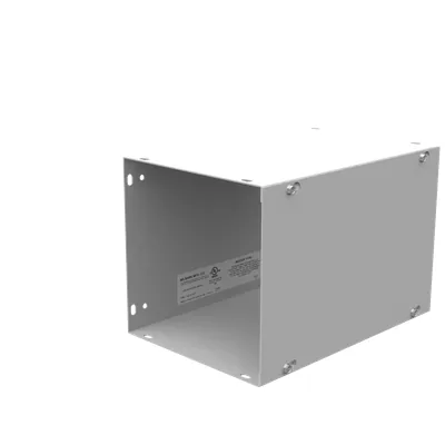 8X12X8 Screw Cover Wireway UL Listed Type 1 Steel No Knockouts ANSI 61 Gray