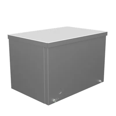 8x12x8 Screw Cover Wireway Type 3R UL Listed Steel No Knockouts No Paint Quad D Knockout for Lock Emboss Mounting Holes in Back
