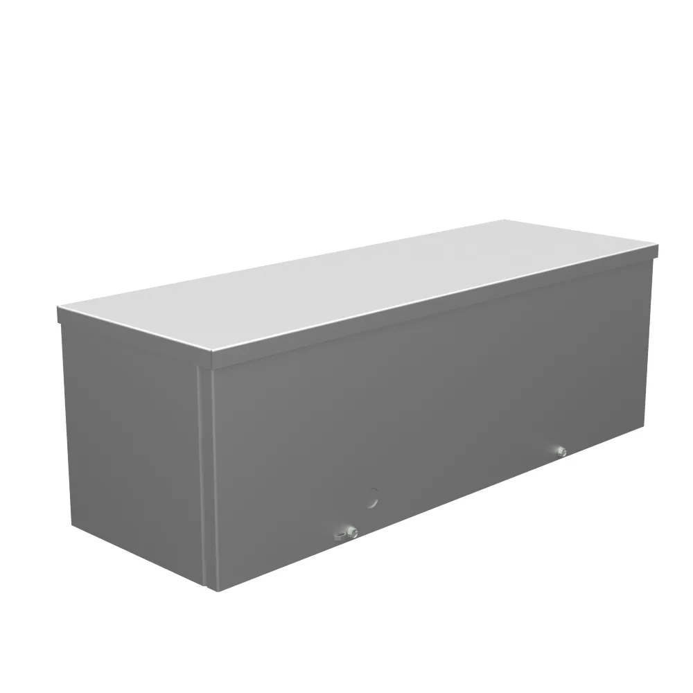 DUCTO CUADRADO CON TAPA ATORNILLADA 8X24X8 TIPO 3R CATALOGADO POR UL ACERO SIN TROQUELES SIN PINTURA TROQUEL CUAD D PARA CANDADO