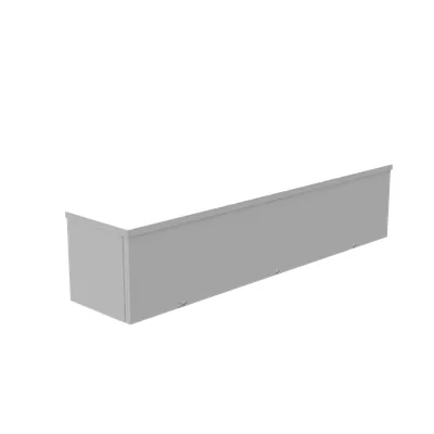 8X36X8 Screw Cover Wireway UL Listed Type 3R Steel Knockouts ANSI 61 Gray Quad D Knockout for Lock