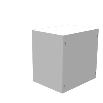 8X6X8 Screw Cover UL Listed Type 1 Steel No Knockouts ANSI 61 Gray Blank Cover Installed