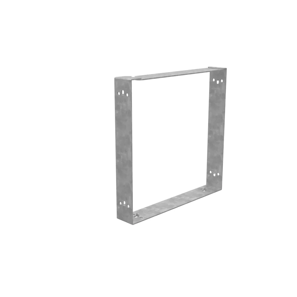 Conector para Ducto Cuadrado 8x8 Tapa Atornillada Tapa Embisagrada sin Pintura Acero Acero sin Troqueles