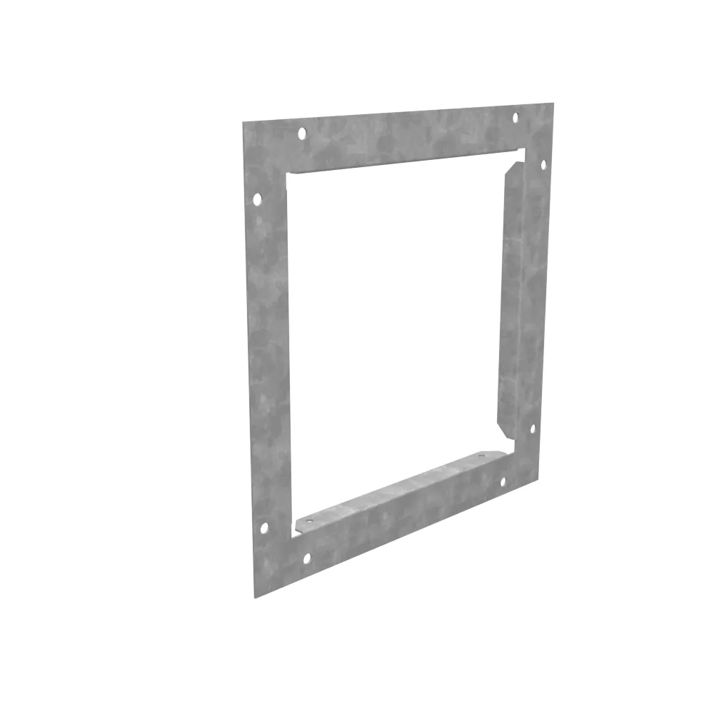 Wireway End Flange Type 1 8x8 Screw Cover No Paint Steel