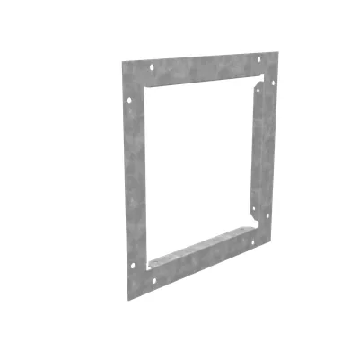 Wireway End Flange 8x8 Screw Cover ANSI 61 Gray Steel No Knockouts
