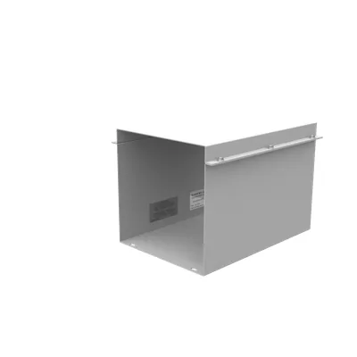 Wireway Telescopic Fitting No Knockouts ANSI 61 Gray Steel