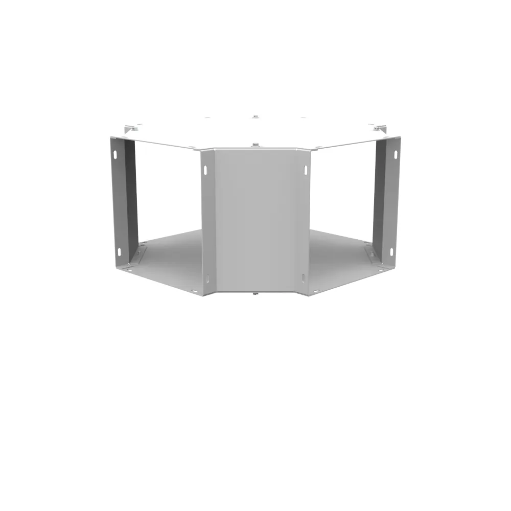 Wireway Cross Type 1 8x8 Screw Cover ANSI 61 Gray Steel
