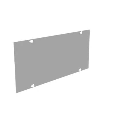 Wireway Cover Non UL Listed 8x18 Screw Cover ANSI 61 Gray Steel