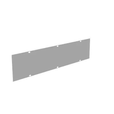 Wireway Cover Type 1 8x36 Screw Cover ANSI 61 Gray Steel Replacement Cover No Knockouts
