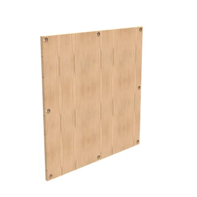 Back Panel Non UL Listed 36x36 Multiple Enclosures No Paint Wood No Knockouts