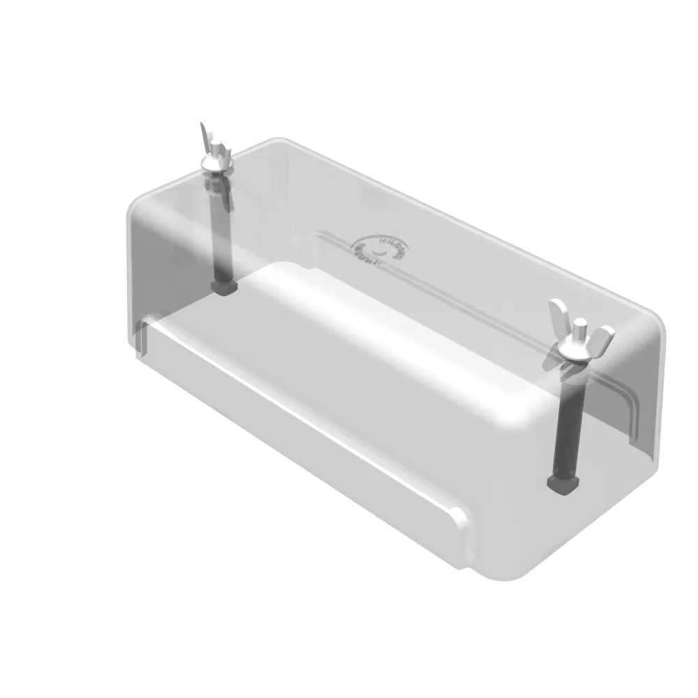 Tapa de switch de prueba negra empotrada