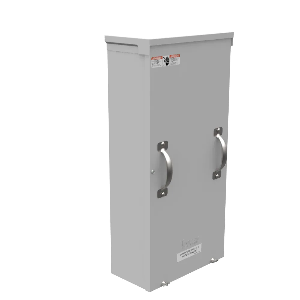 200 AMP 1 FASE 600 VOLT 12INX26INX6IN ACERO PINTADO TAPA DELANTERA DESMONTABLE ATORNILLADA 1 ZAPATA POR LADO - 6-250KCMIL 1 ZAPATA POR LADO 6-250KCMIL 10K AIC