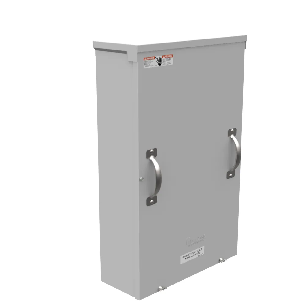 200 AMP 3 FASE 600 VOLT 16INX26INX6IN ACERO PINTADO TAPA DELANTERA DESMONTABLE ATORNILLADA 1 ZAPATA POR LADO - 6-250KCMIL 1 ZAPATA POR LADO 6-250KCMIL 10K AIC