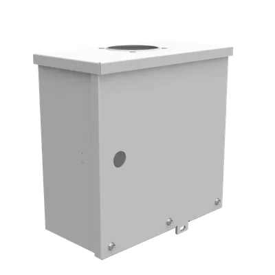 10X5X10 Screw Cover UL Listed Type 3R Steel Knockouts ANSI 61 Gray Brooks Barrel Locks Special Knockouts