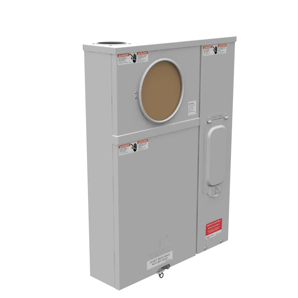 4 TERMINALES CON ANILLO PLACA DE CIERRE CHICA TIERRA TRIPLE BYPASS DE PUENTE 100 AMP INTERRUPTOR PRINCIPAL 22KAIC 240V