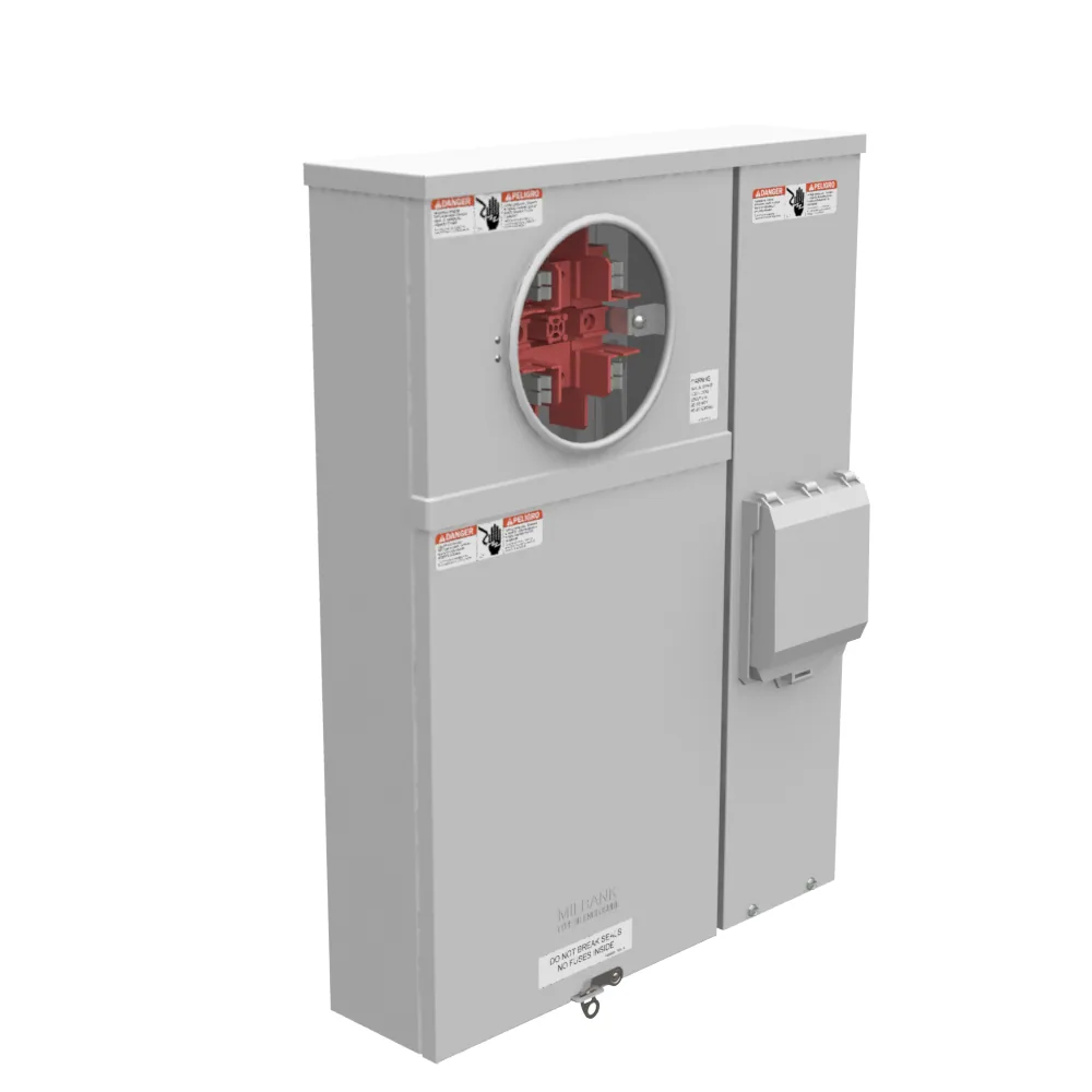 4 TERMINALES CON ANILLO PLACA DE CIERRE CHICA TIERRA TRIPLE BYPASS DE PUENTE 100 AMP INTERRUPTOR PRINCIPAL EXTRAÍBLE 200KAIC 600V