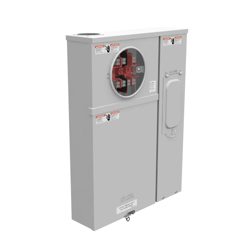 7 TERMINALES CON ANILLO CHICO PLACA DE CIERRE BYPASS DE PUENTE 1-100 AMP INTERRUPTOR PRINCIPAL RATING 480V 22K AIC RATING