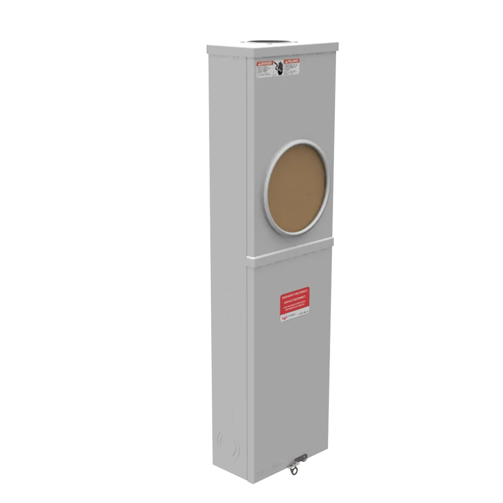 4 TERMINALES CON ANILLO HUB CHICO ABIERTO TIERRA TRIPLE 200 AMP INTERRUPTOR PRINCIPAL 10KAIC 120-240V