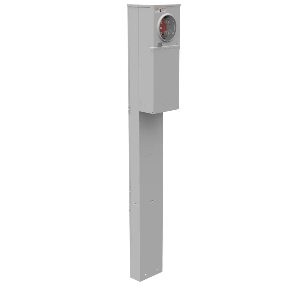 4 TERMINALES SIN ANILLO TAPA PLANA BYPASS TIPO CUERNO INTERRUPTOR PRINCIPAL DE 200 AMP SERIE CABLEADA PEDESTAL SENCILLO ENTERRAMIENTO DIRECTO