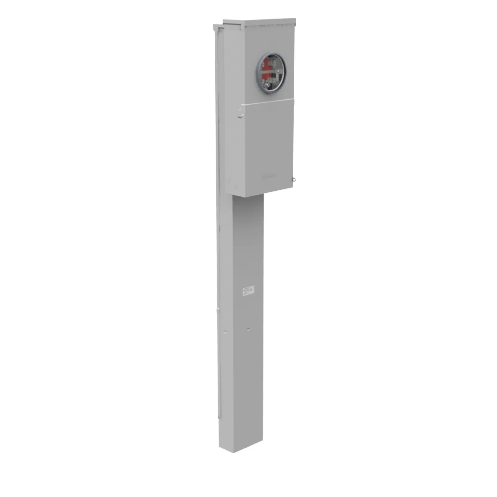 4 TERMINALES CON ANILLO TAPA PLANA 1-INTERRUPTOR PRINCIPAL DE 200 AMP 8 CIRCUITOS DERIVADOS TT30 1450 520GR PEDESTAL SENCILLO ENTERRAMIENTO DIRECTO CAL AM ARIZONA