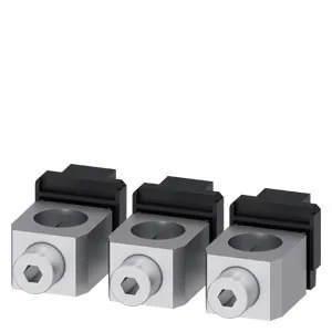 Round conductor terminals for 3VA circuit breaker, set of 3