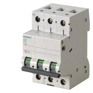 Interruptor termomagnético riel DIN 3 polos 25 A curva C 6 kA