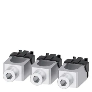 Round conductor terminals for 3VA circuit breaker, set of 3