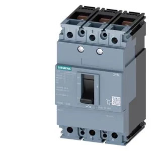 Interruptor automático en caja moldeada 3 polos 16 A, IEC, marco 100