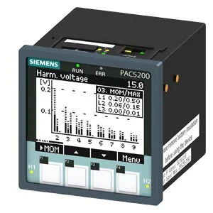 Medidor de calidad de energía SENTRON PAC5412 con almacenamiento, 690/400 V, X/5 A, clase 0.5