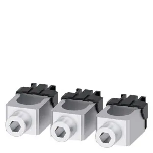 Round conductor terminals for 3VA circuit breaker, set of 3
