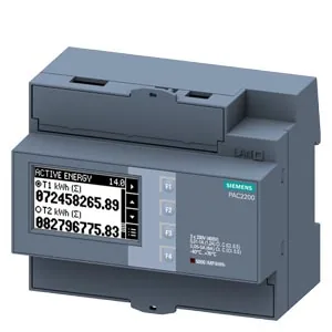 Medidor SENTRON PAC2200 entradas TC X/1 A o X/5 A, Modbus RTU RS485, web server, precisión 1%