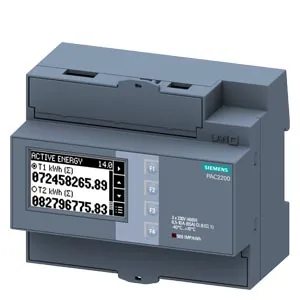 Medidor SENTRON PAC2200 medición directa hasta 80 A, Modbus RTU RS485, web server, precisión 1%