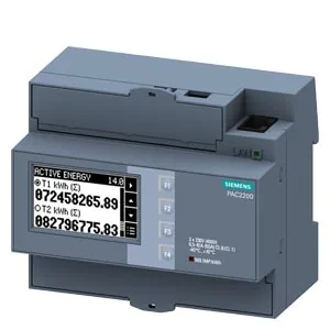 Medidor SENTRON PAC2200 medición directa hasta 80 A, Modbus TCP/IP Ethernet, web server, precisión 1%