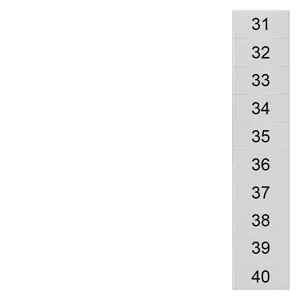 Terminal front identification plate